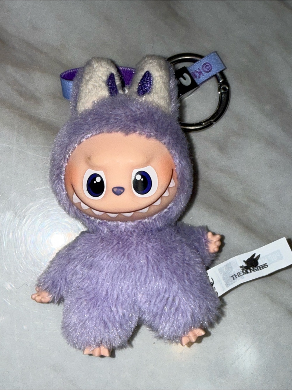Pop Mart Monster Labubu purple keychain